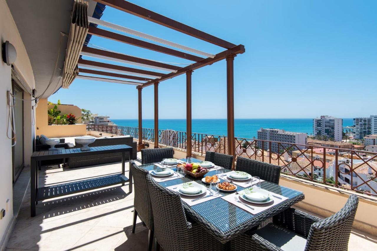Ph Bellagio: Luxurious And Romantic Duplex Penthouse With Private Pool & Sea Views Benalmádena Eksteriør bilde